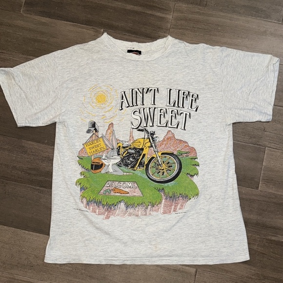 Harley Davidson Bugs Bunny Vintage 1993 Single Stitch Distressed T Shirt - Picture 1 of 14